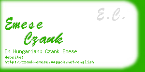 emese czank business card